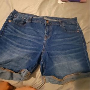 Size 18 dark wash shorts